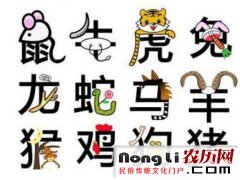 十二生肖顺序